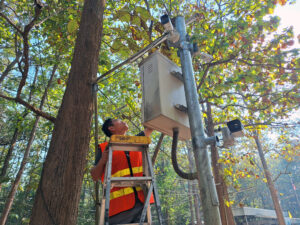 งานกล้อง Outdoor แบบมีเสา